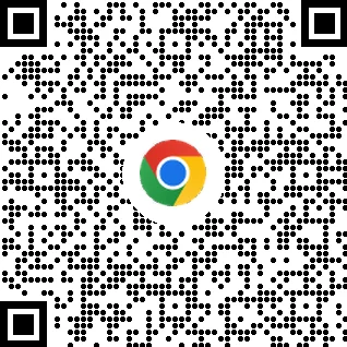 휴대기기에서 Chrome 브라우저를 다운로드할 수 있는 QR 코드